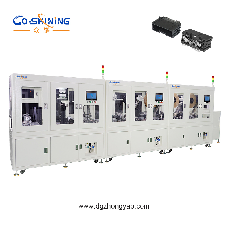 Connector Pin Bending Assembly Auto Production with 7035 Gray Paint