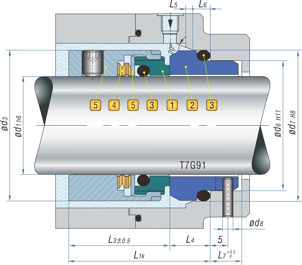 Mechanical Seal Tg71u|Pump Seal|Wave Spring Mechnaical Seal
