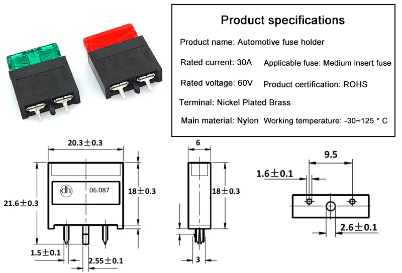 Auto Fuse Holder Clip