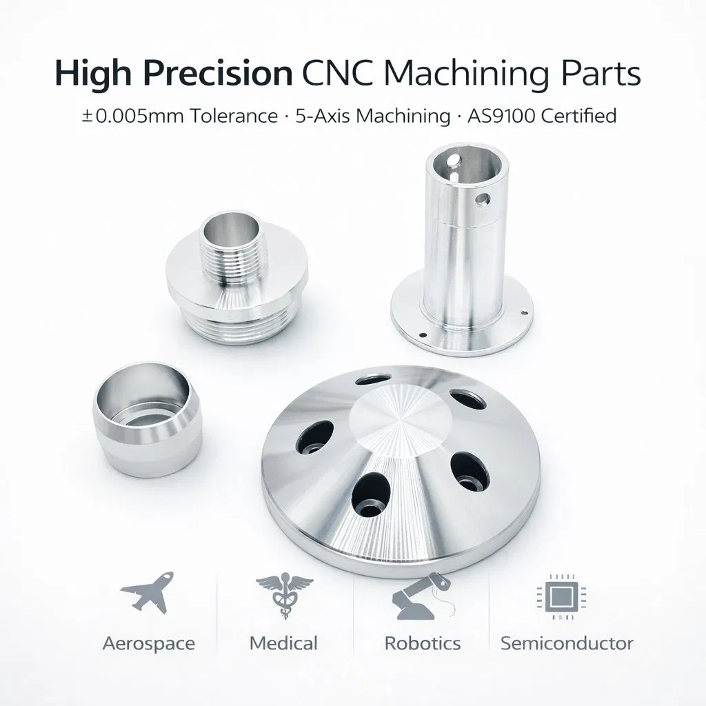 Custom CNC Machining Precision Parts for Medical Device Aerospace Semiconductor Equipment