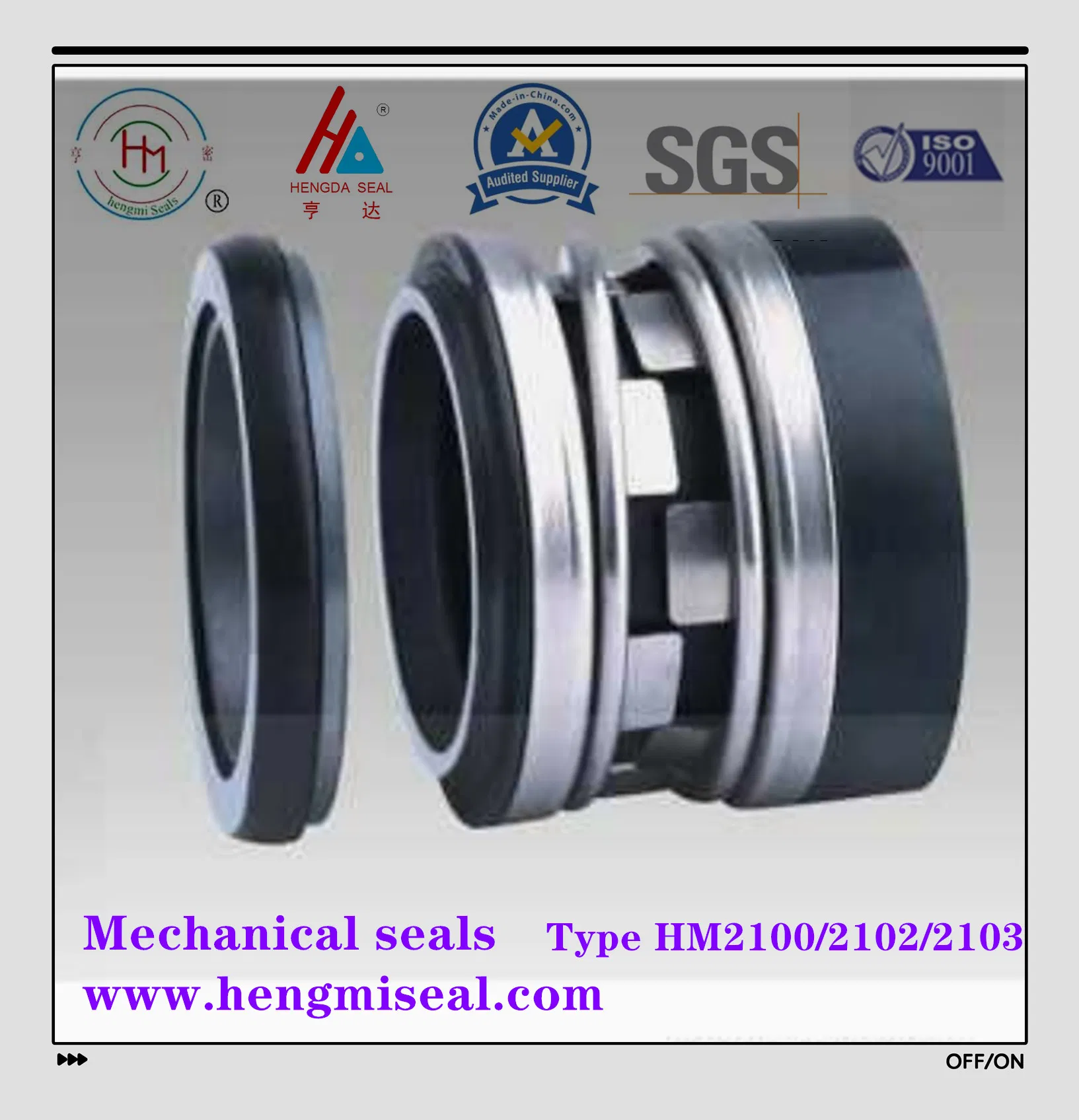 John Crane Types 2100 2101 2102 L1 L2 Series Mechanical Seal for Pump, Silicon Seal, Tc Seal Elastomer Bellow Shaft Seal, O Ring Seal, Glf Seal, Cartridge Seal