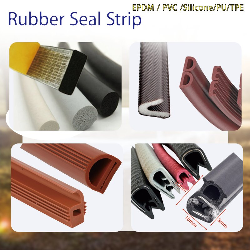 Self-Adhesive EPDM/PVC/Silicone Rubber Products Door Seal for Cars Windows Mechanical Container