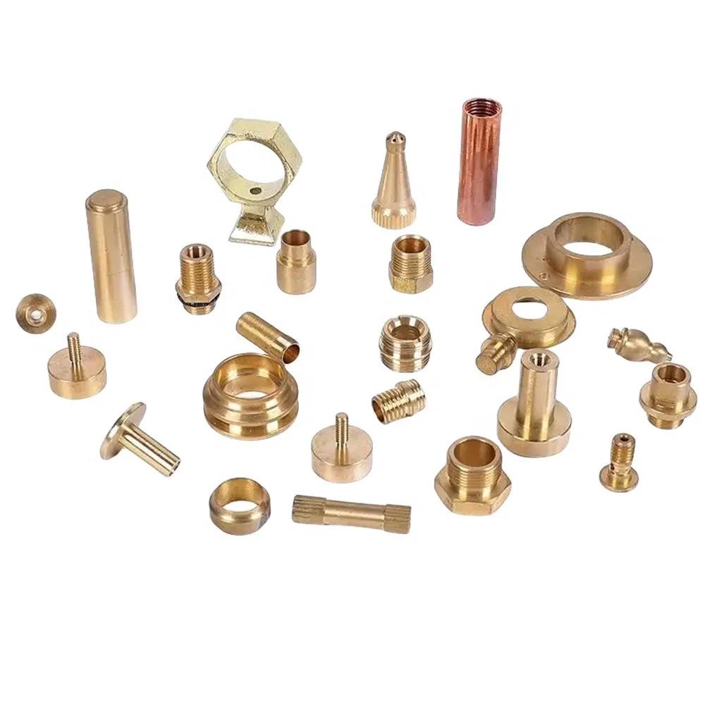 CNC Turned Parts Red Copper High Conductivity ISO9001 Electrical Connector Parts