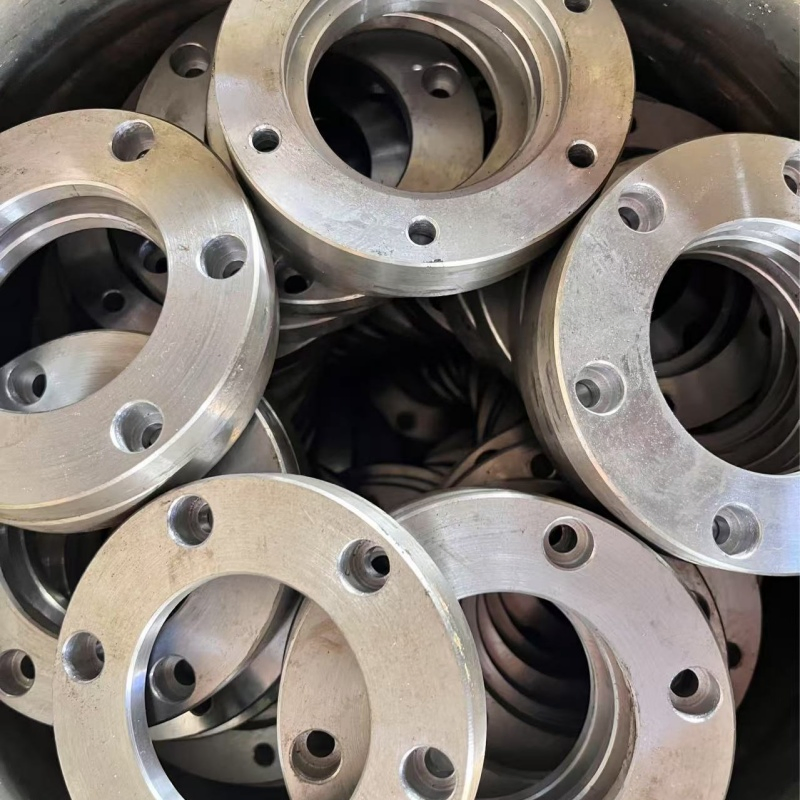 Custom Precision Flange Carbon Steel CNC Turning Large Diameter Female Face Hose Connection Threaded Flange Machining Part for Mechanical Equipment