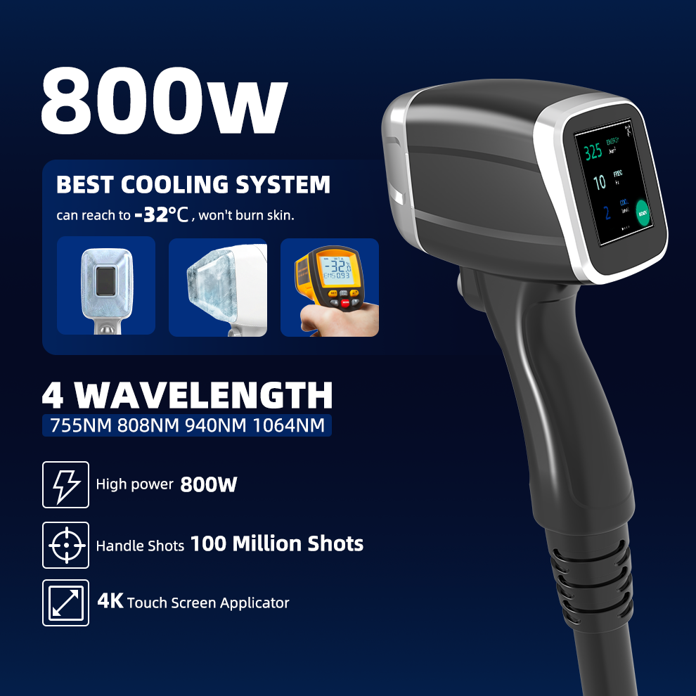 Most Advanced 4 Wave 808 Diode Laser Depilacion Hair Laser Removal Diodo Machine Professional Diode Ice Laser 4 Wave