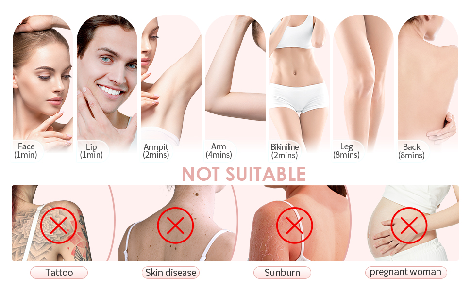 Freezing point hair removal detail 2