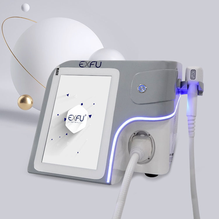 Exfu 755 808 1064nm 3-Waves Permanent Hair Removal Machine with Germany Laser Bar Portable Diode Laser Air + Water Cooling