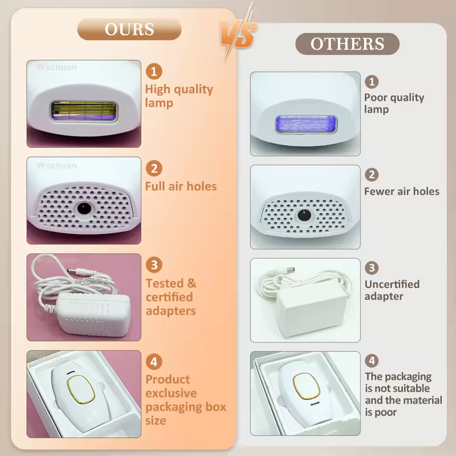 PAKISS Affordable IPL Hair Removal Device Manufacturer Home Use Painless Hair Removal Machine OEM Factory