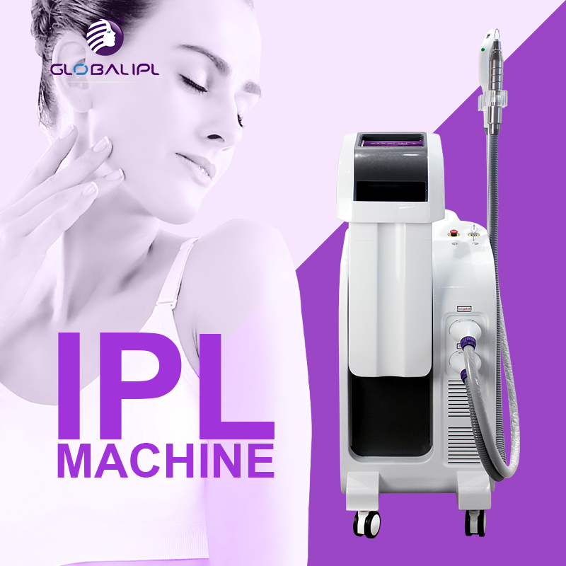 Stationary Multi Functional Professional 2500W Painless Ipl Facial Women Ice Hair Removal Beauty Salon Device
