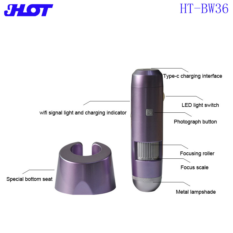 AI Intelligent Scalp Detection Machine For Hair Growth Stimulator WIFI Hair Analyzer With UV Light For Dandruff Analysis
