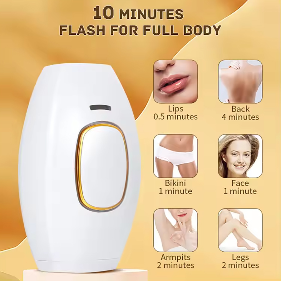 Painless IPL Hair Removal Device for Home Use Personal Care Epilator for Face Bikini Line Whole Body Reduction Hair Regrowth