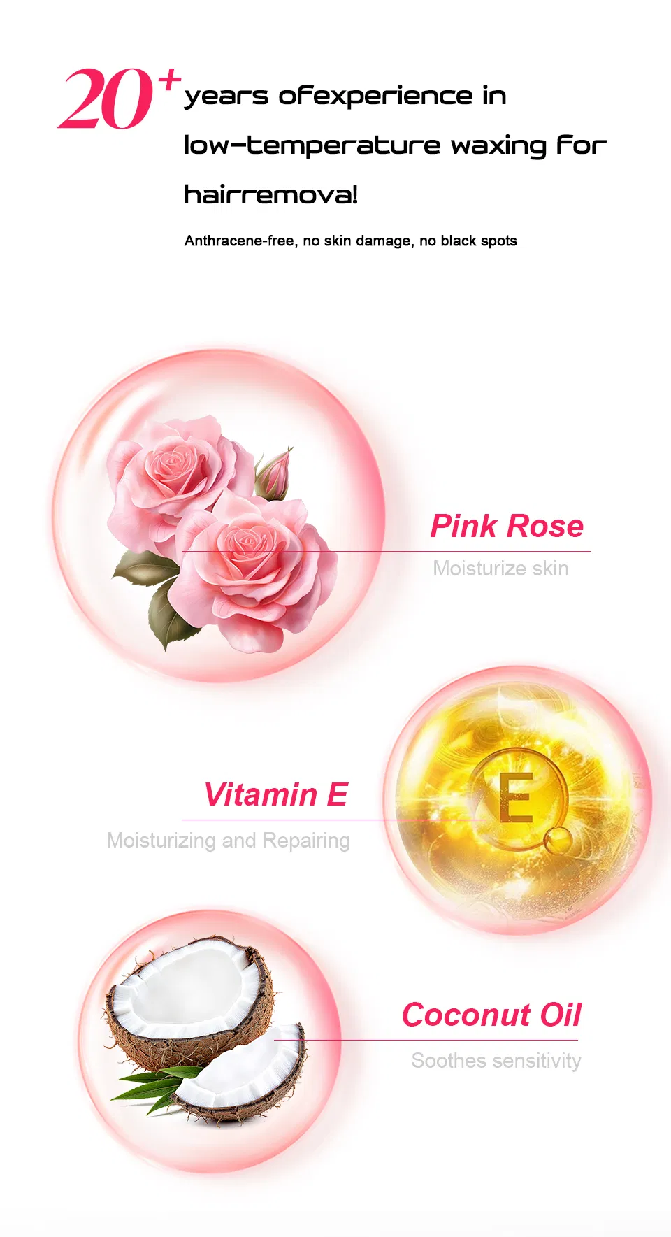 Blooming Rose Wax: Gentle Hair Removal