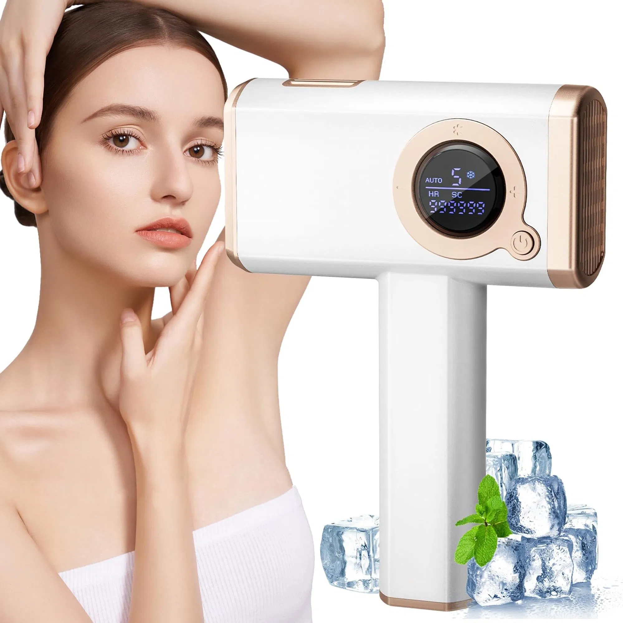 Original Manufacture Portable Epilator IPL Hair Removal Device with Ice Cooling System
