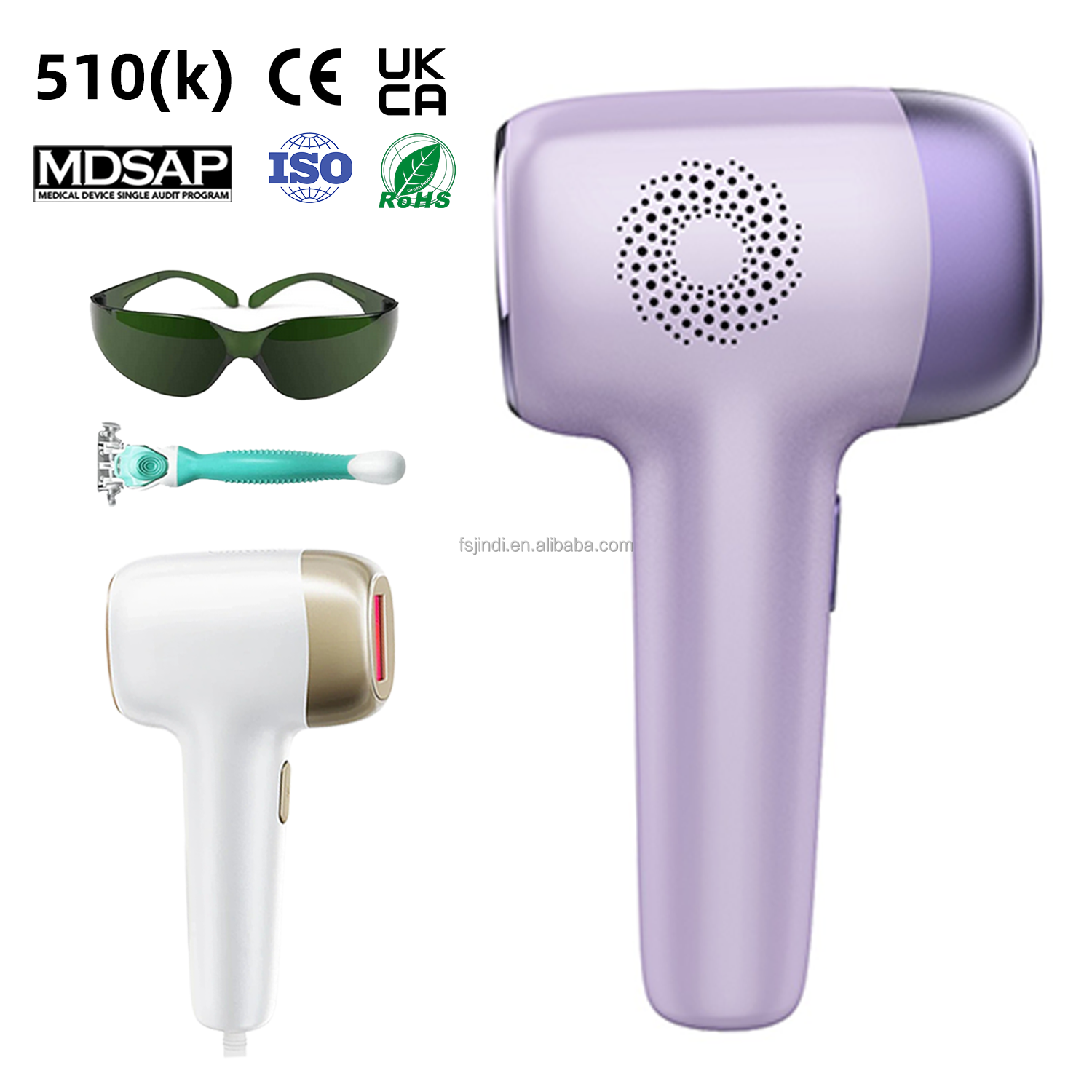 Women Men Portable Fast and Pain Free Painless IPL Hair Remover Device for Armpits Legs Arms Bikini Line