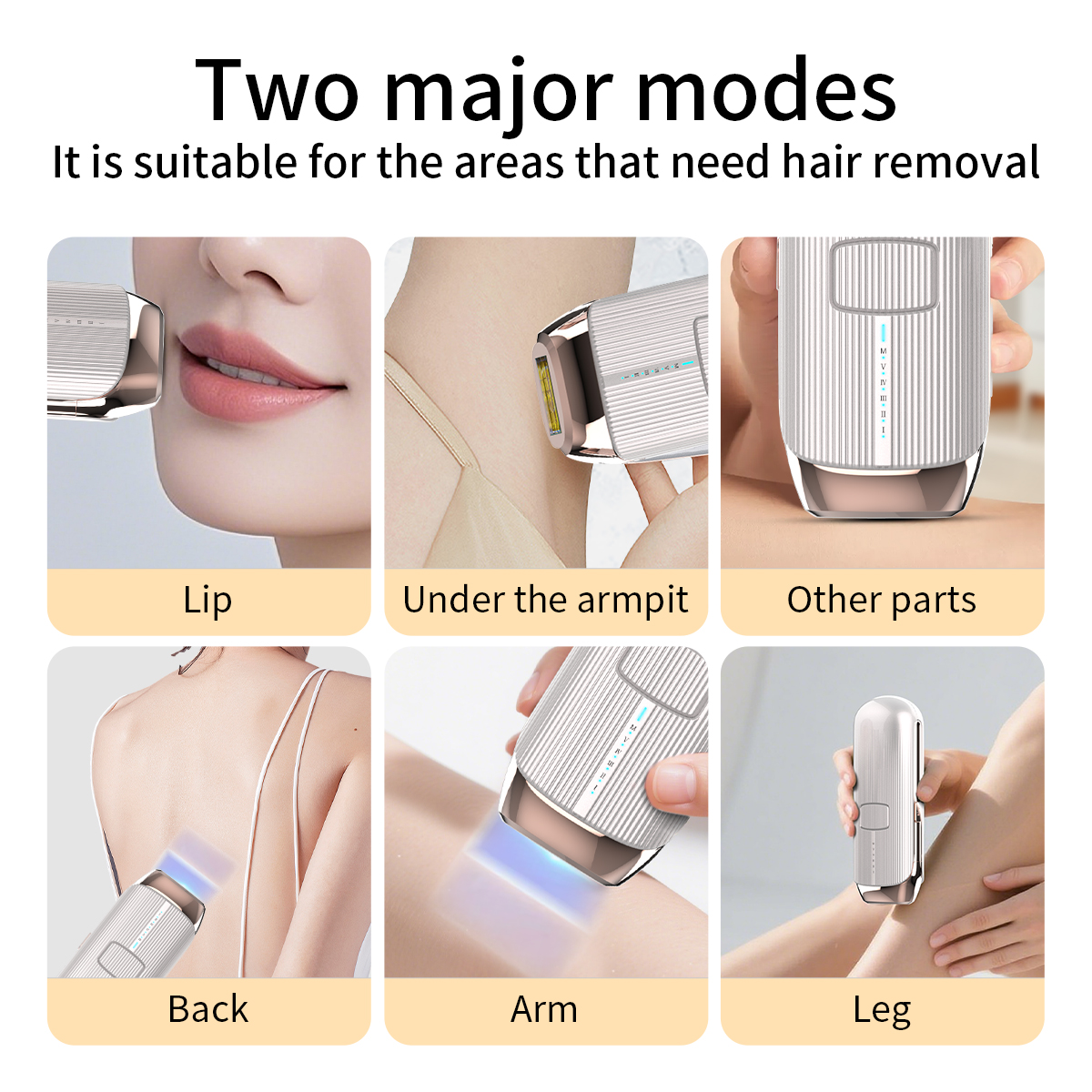 Moolweel T055 64W Portable Laser Hair Removal Machine Best Professional DPL IPL for Home Use Painless Permanent At-Home Epilator