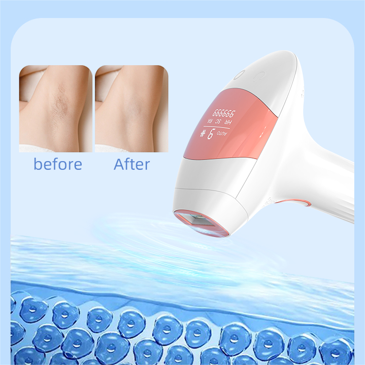 Oem Odm IPL Hair Removal Device with Ice Cooling Function for Women Men 999,999 Flashes for Face Armpits Legs Arms Bikini Line