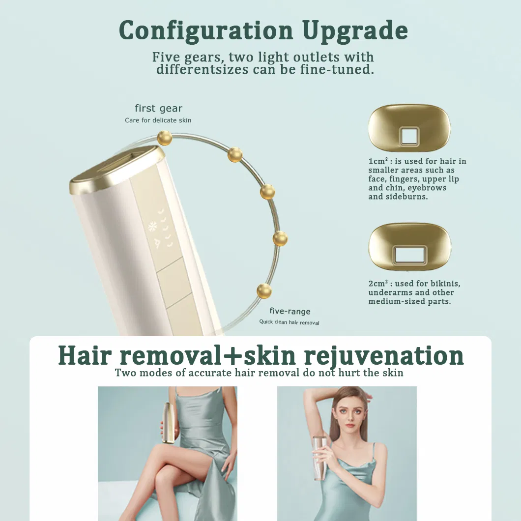 High Quality Luxury Facial and Body Freezing Point Laser Permanent Hair Removal