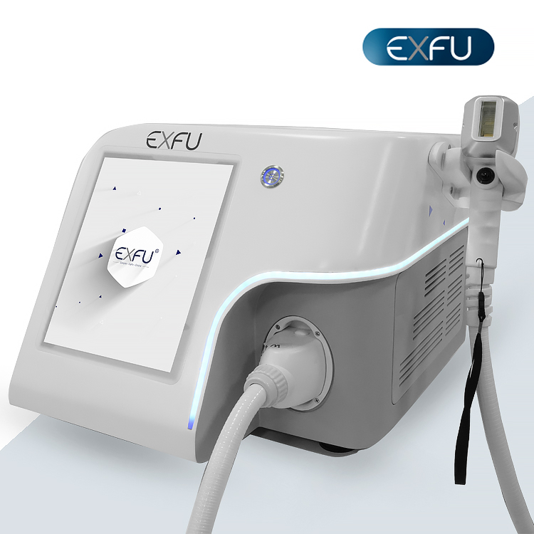 Exfu 755 808 1064nm 3-Waves Permanent Hair Removal Machine with Germany Laser Bar Portable Diode Laser Air + Water Cooling