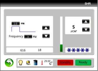 IPL Device Interface Screen 2