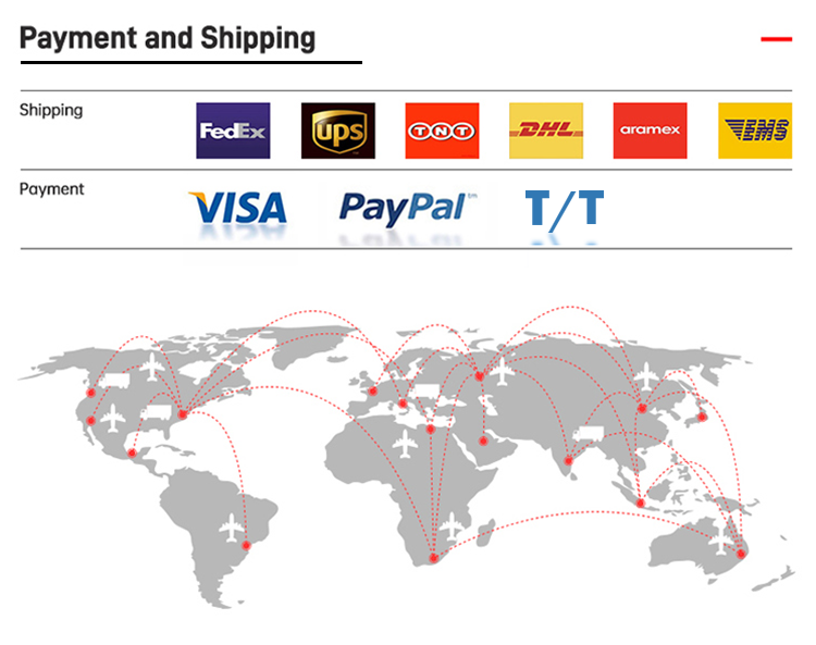 Shipping methods and payment terms