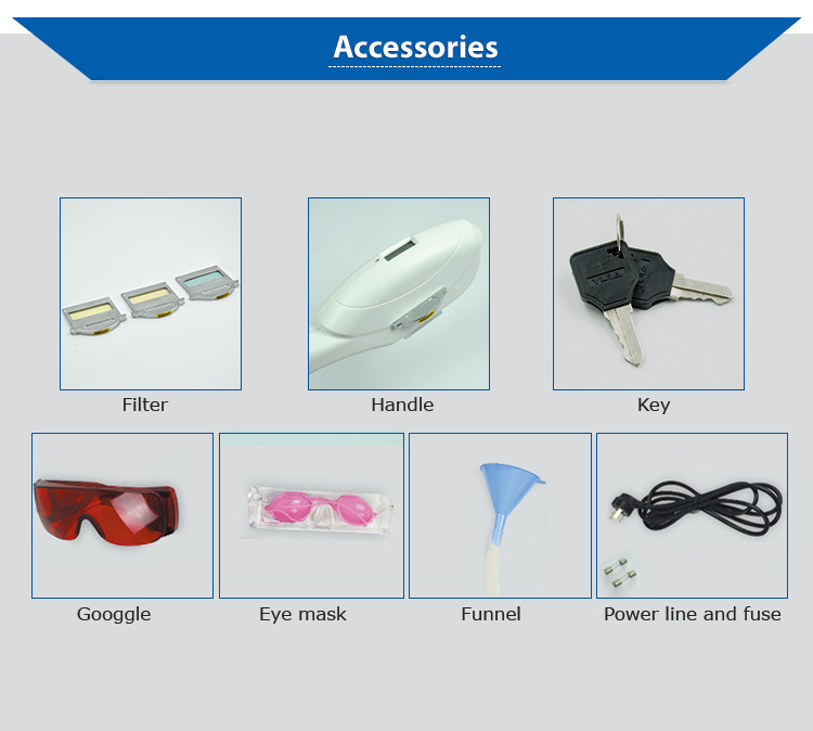 High Output Power Portable IPL Hair Removal Device