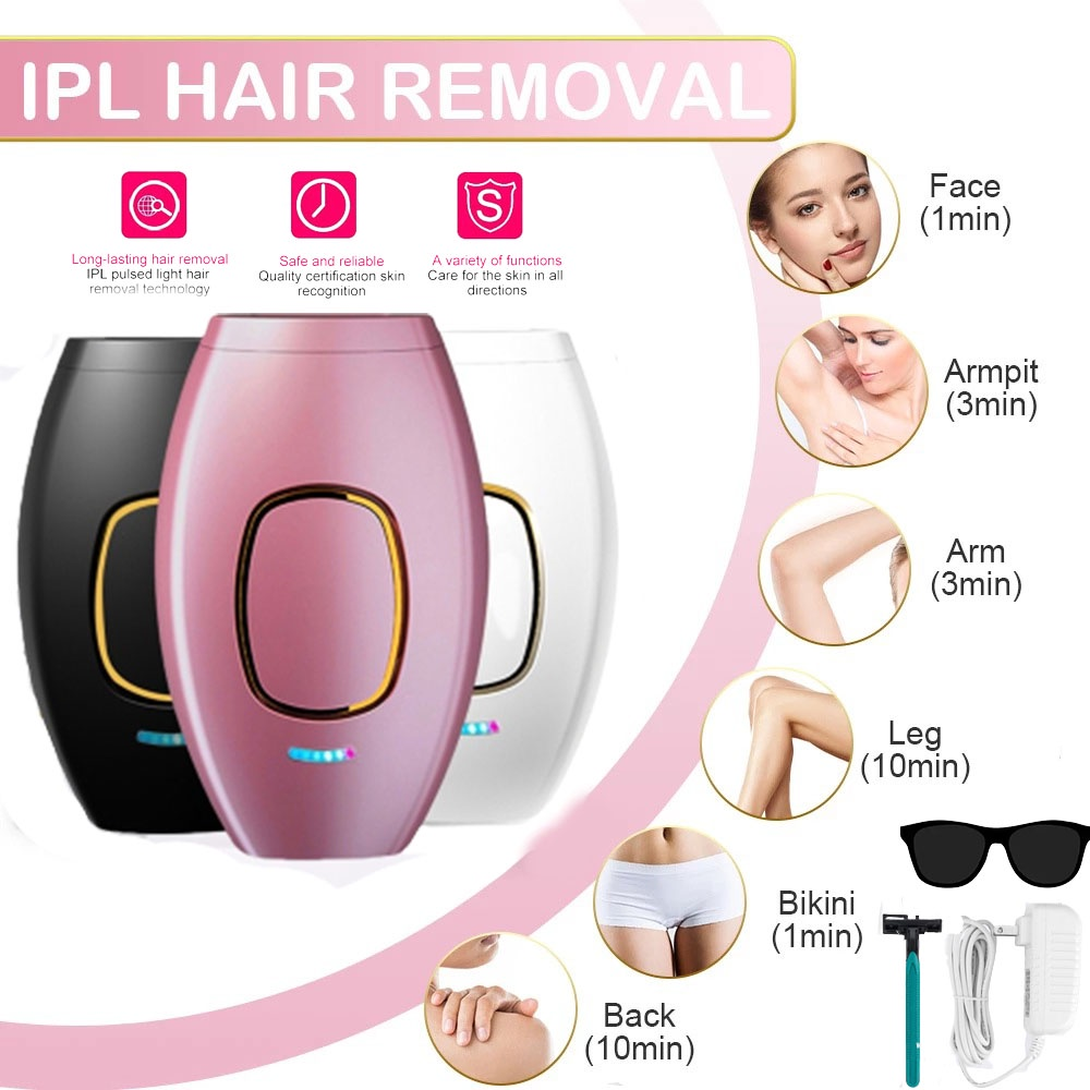 Women Whole Body Portable Ipl Laser Hair Removal 2023 Professional Multifunction Handle Painless Epilator Hair Removal Machine