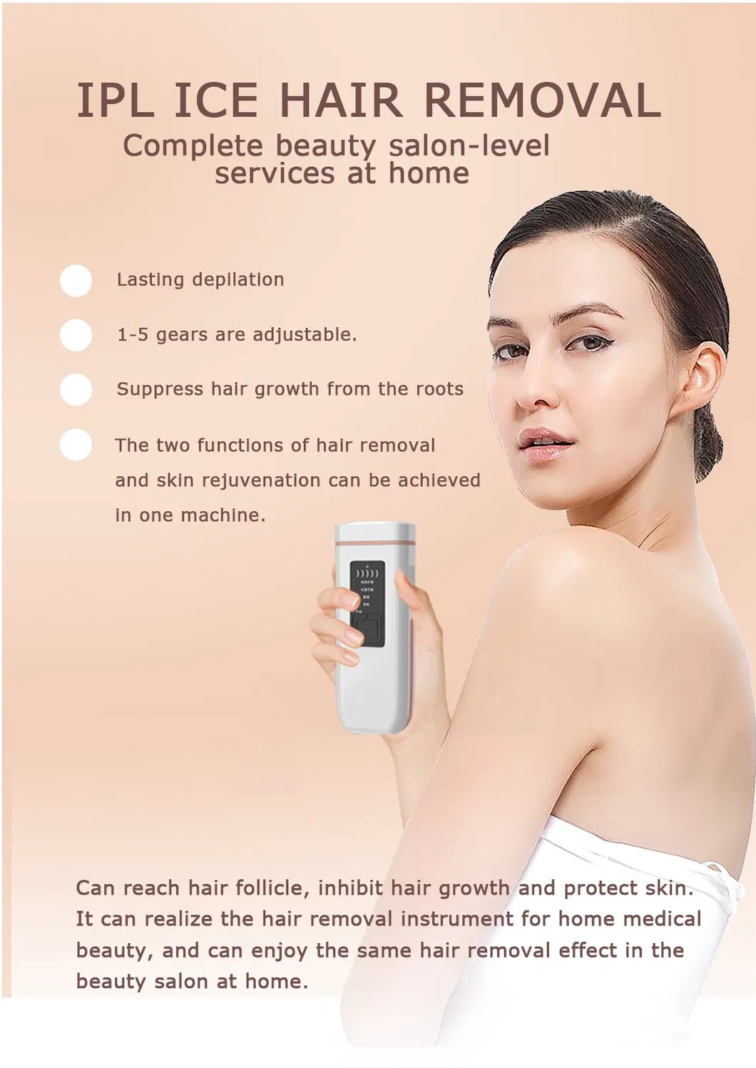 Professional Portable Permanent IPL Ice Hair Removal
