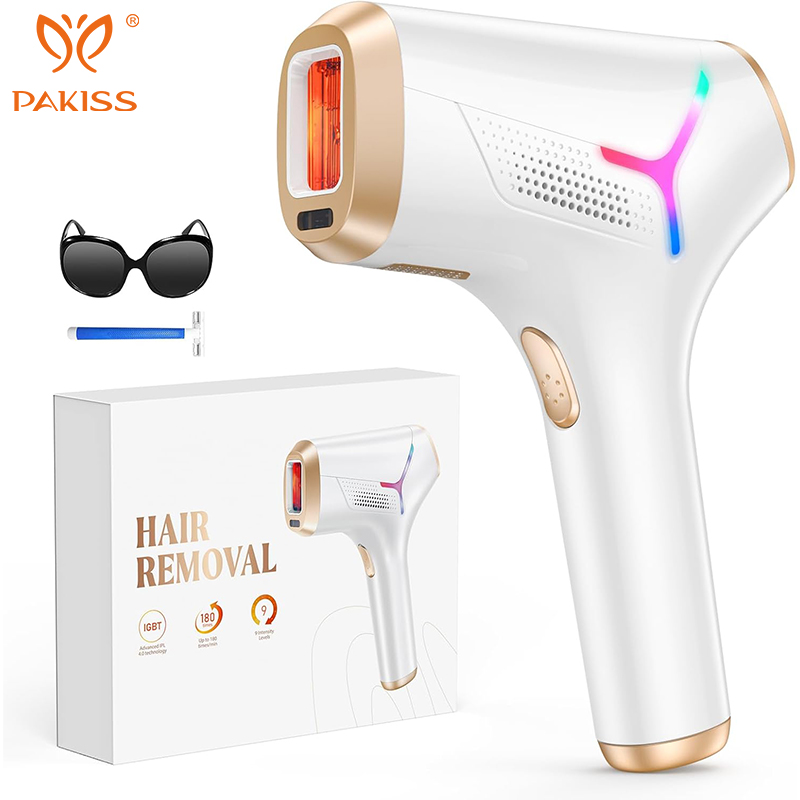 PAKISS At-Home IPL Hair Remover - HR+SR+RA for Underarm/Bikini Line/Leg Hair Removal