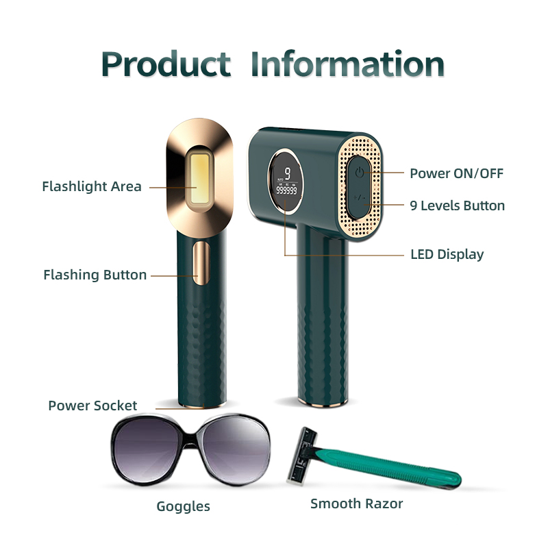 Professional Household IPL Hair Removal Instrument CE FCC RoHS 510K