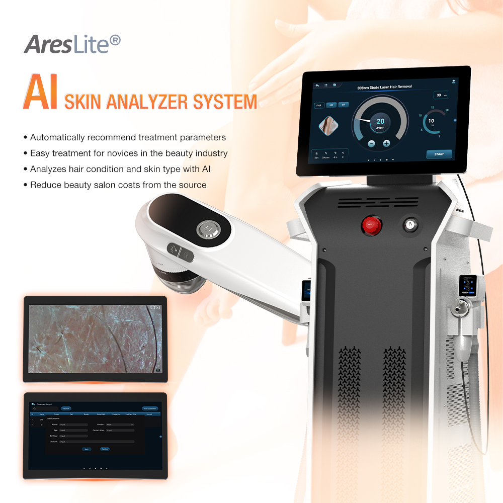 2026 Best Ice Cool 1200w 2000w 3000w 4 Wavelength 755nm 808nm 940nm 1064nm Diode Laser Hair Removal Machine