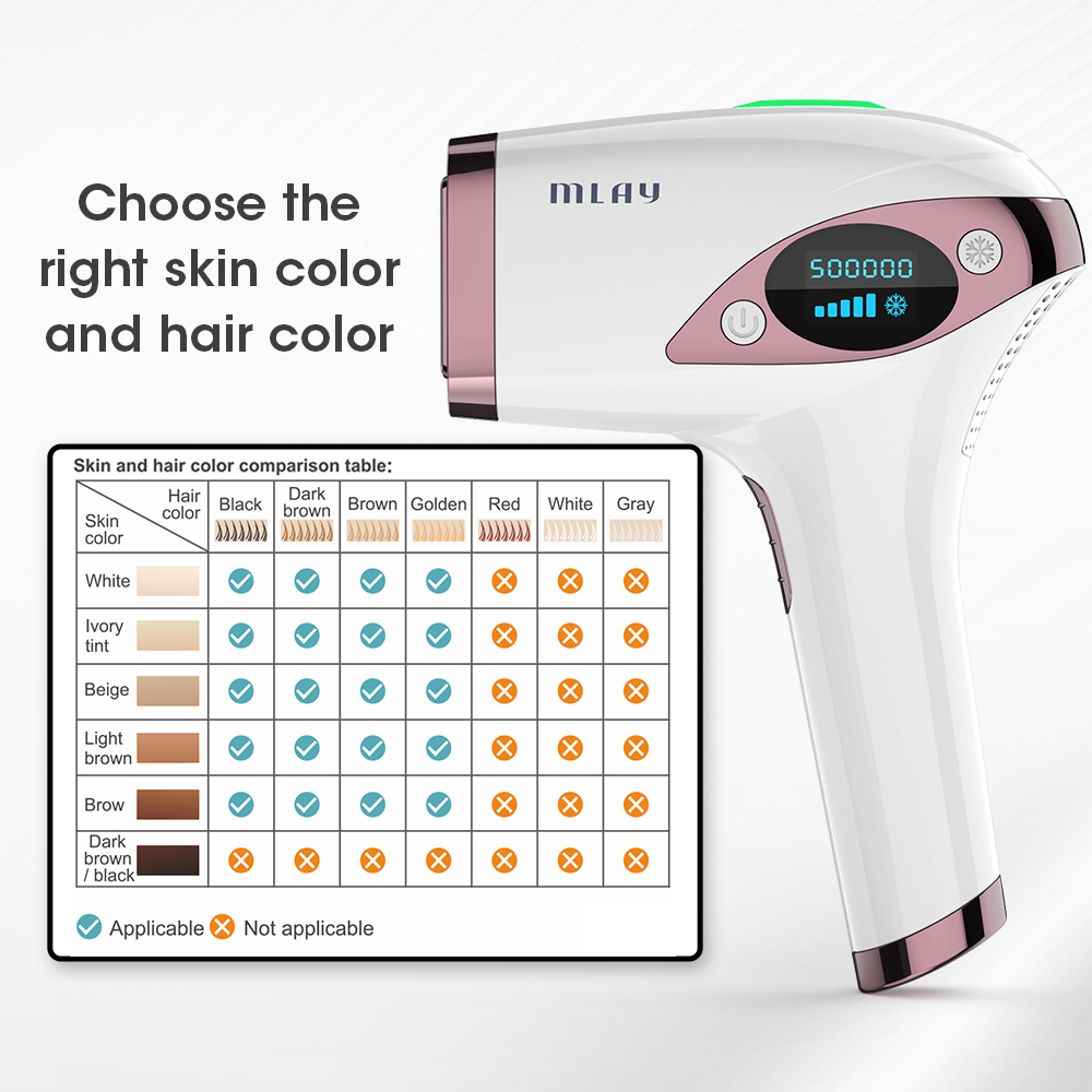 MLAY T4 Laser Hair Removal Device Hot Sale Professional Home Use IPL With Cooling Function for 500000 Shots Free Shipping