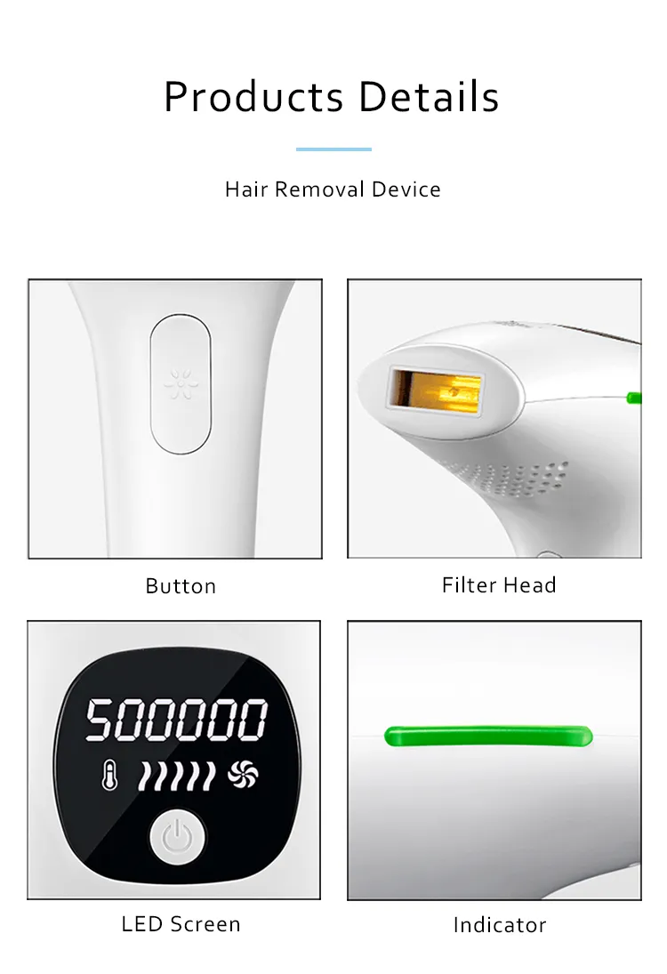 Permanent Device Portable Painless Laser Epilator Skin Rejuvenation Home Epilation IPL Hair Removal OEM