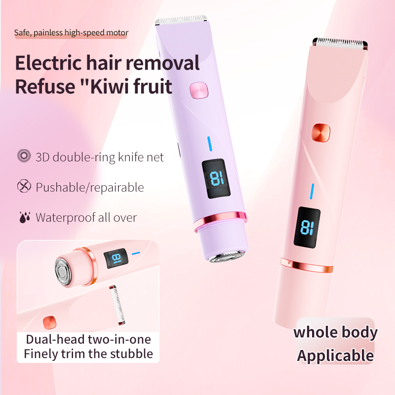 Wholesale Epilator Double Head Floating Foil Design Painless Hair Removal for Legs Underarms Bikini Line
