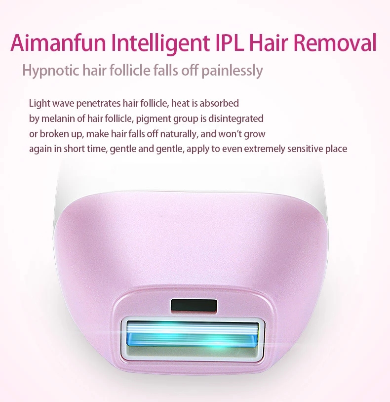 Smart IPL Hair Removal Device Skin Tone Detection Laser Hair Removal Machine Safe Painless Hair Removal Device