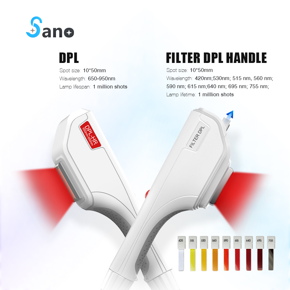 DPL+Filter IPL Skin Rejuvenation Hair Removal Acne Treatment DPL Beauty Machine