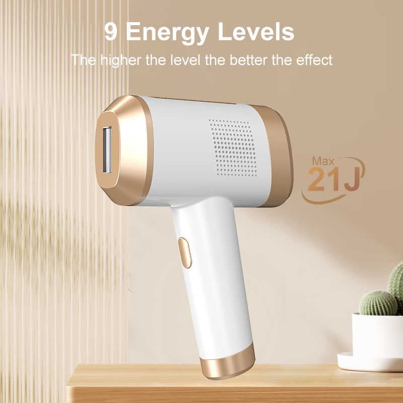 JIAWANG JW-515 Handheld Gun Shape ABS IPL Hair Removal Device Ice Cooling Painless Technology Full Body At-Home Use Custom Logo