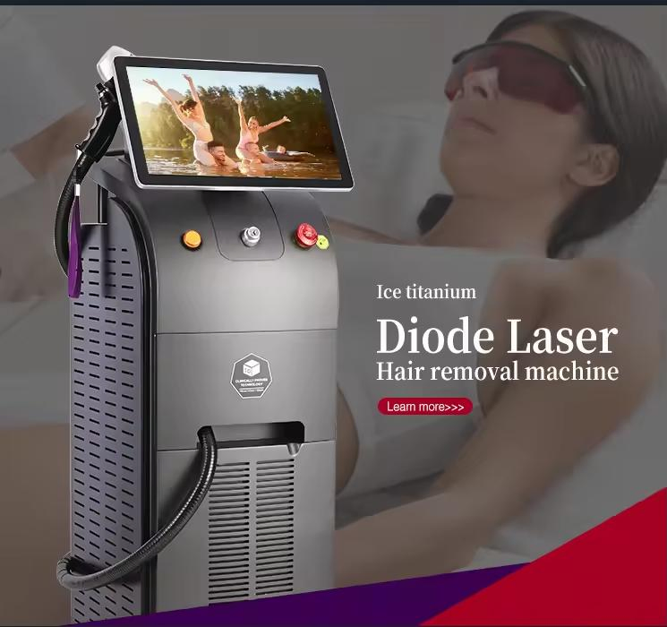 Portable Ice Cooling Permanent Diode Laser Hair Removal Device