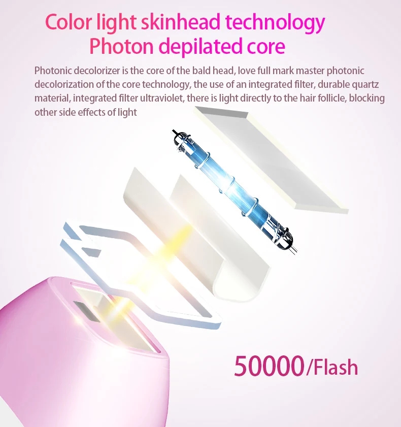 Smart IPL Hair Removal Device Skin Tone Detection Laser Hair Removal Machine Safe Painless Hair Removal Device