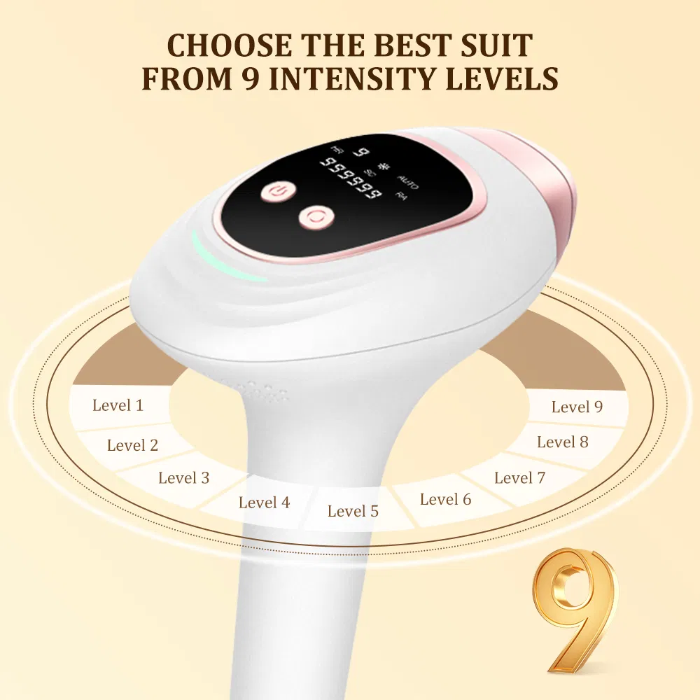 Portable IPL Hair Removal Device with Pain-Free Permanent Hair Reduction