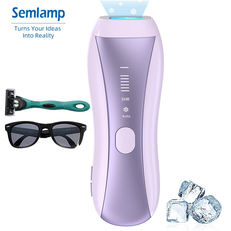 Sapphire Ice Cooling Fast Flash IPL Hair Removal Portable Painless Machine Permanent Women Epilator Handheld Ice Hair Removal
