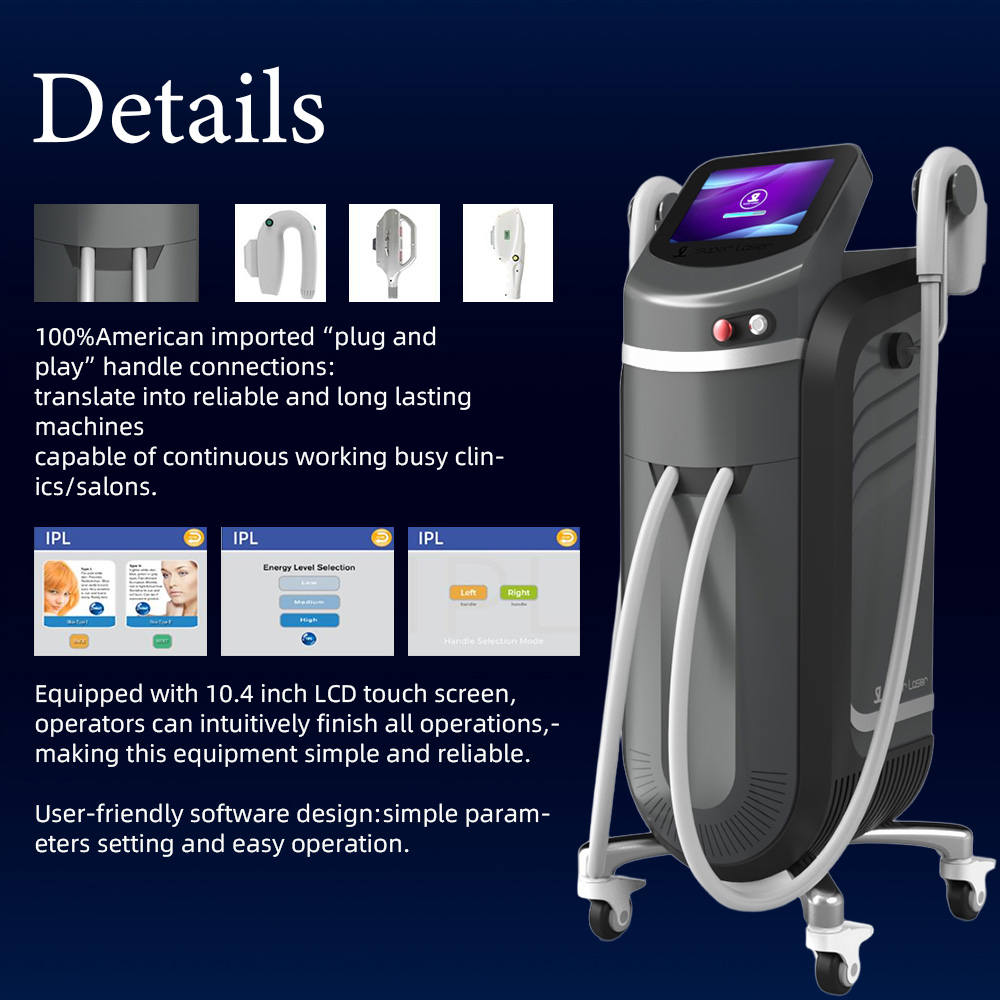 Medical Grade Professional IPL Machine Aesthetic Laser Platforms Wholesale Aesthetic Equipment E-Light IPL SmartSkin Sensors AI