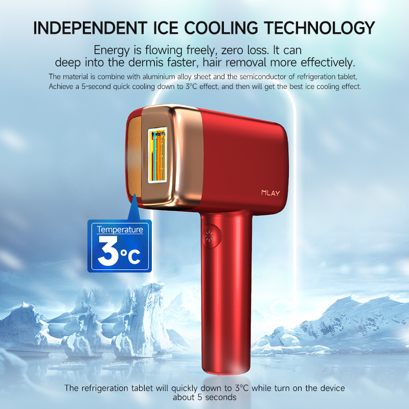 Personal Household Ice Laser Hair Removal Instrument 17J MLAY New Product T14 Fast Light 500000 Flashes