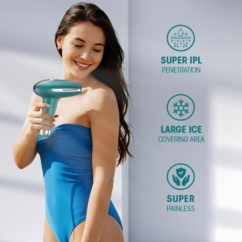 Laser Hair Removal Machine Painless Hair Laser Remover 1200nm IPL Skin Laser Device for Home Use Full Body Smooth Treatment