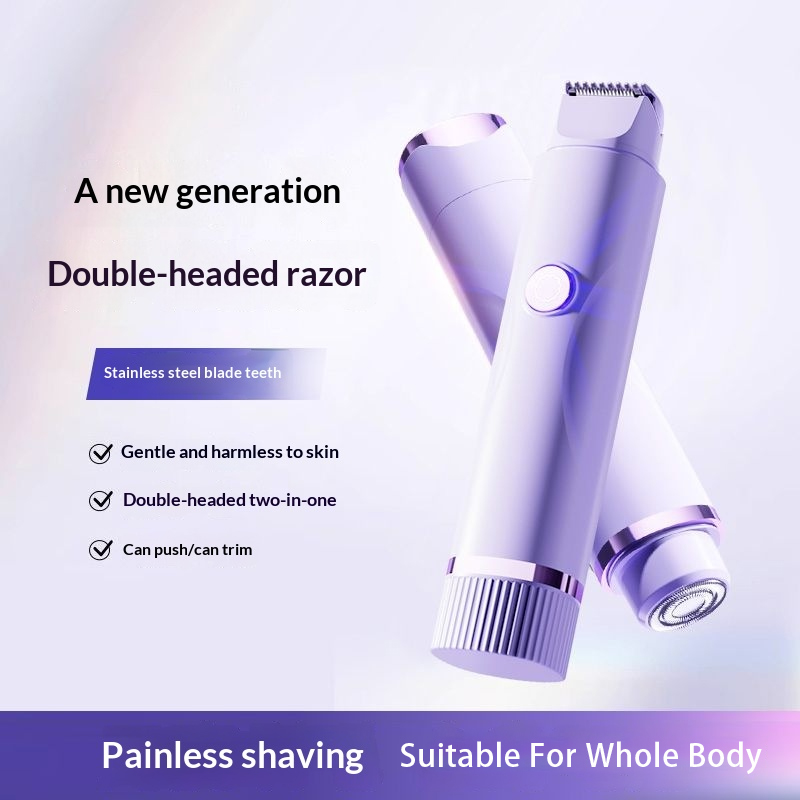 IPX4 Waterproof Electric Tweezer Double Head Rechargeable Round-cornered Durable Painless Deep Hair Removal Device Bikini Line