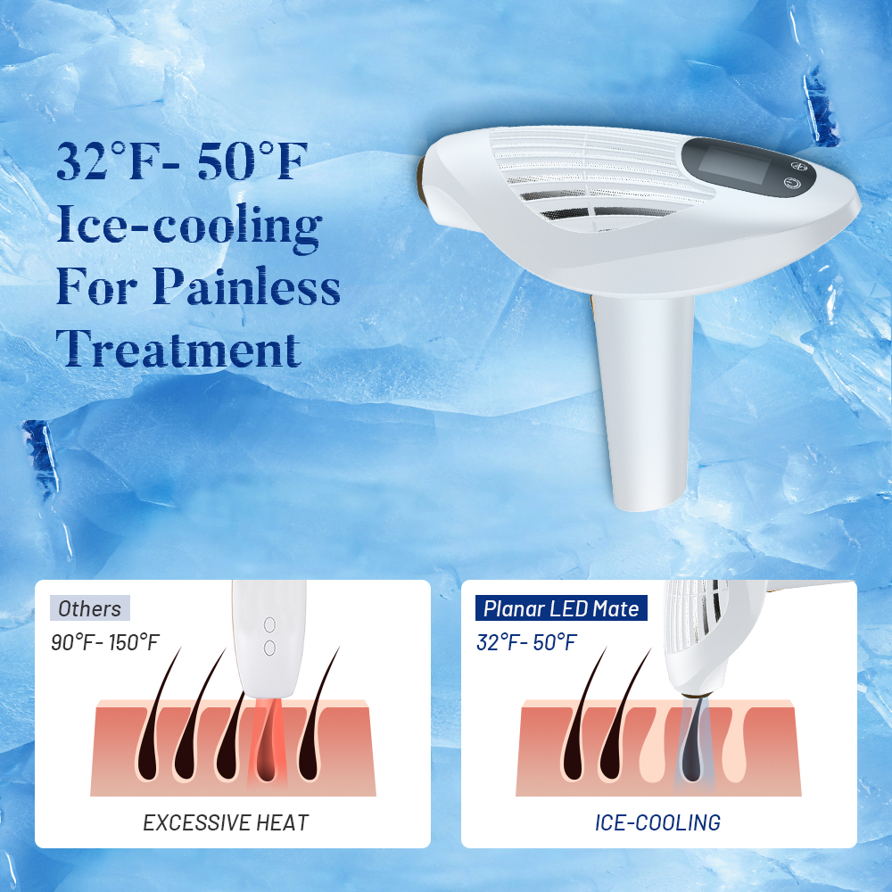 Leaflife Best Home Use Led Laser Hair Removal Device with 100 Million Shots Whole Body &amp; Facial Painless Hair Removal at Home