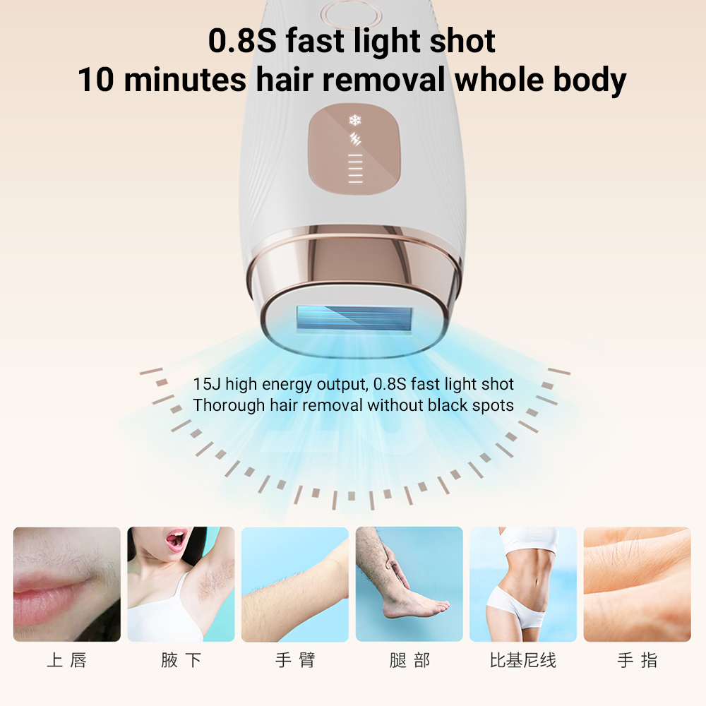 Nano Crystal 3 in 1 Bikini Painless Epilator Machine Instrument for Women Epilation Professionnel Tool Home Ipl Hair Removal