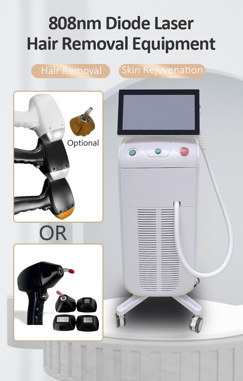 808nm 755nm 1064nm Wavelengths Diode Laser Hair Removal Machine for Women & Men