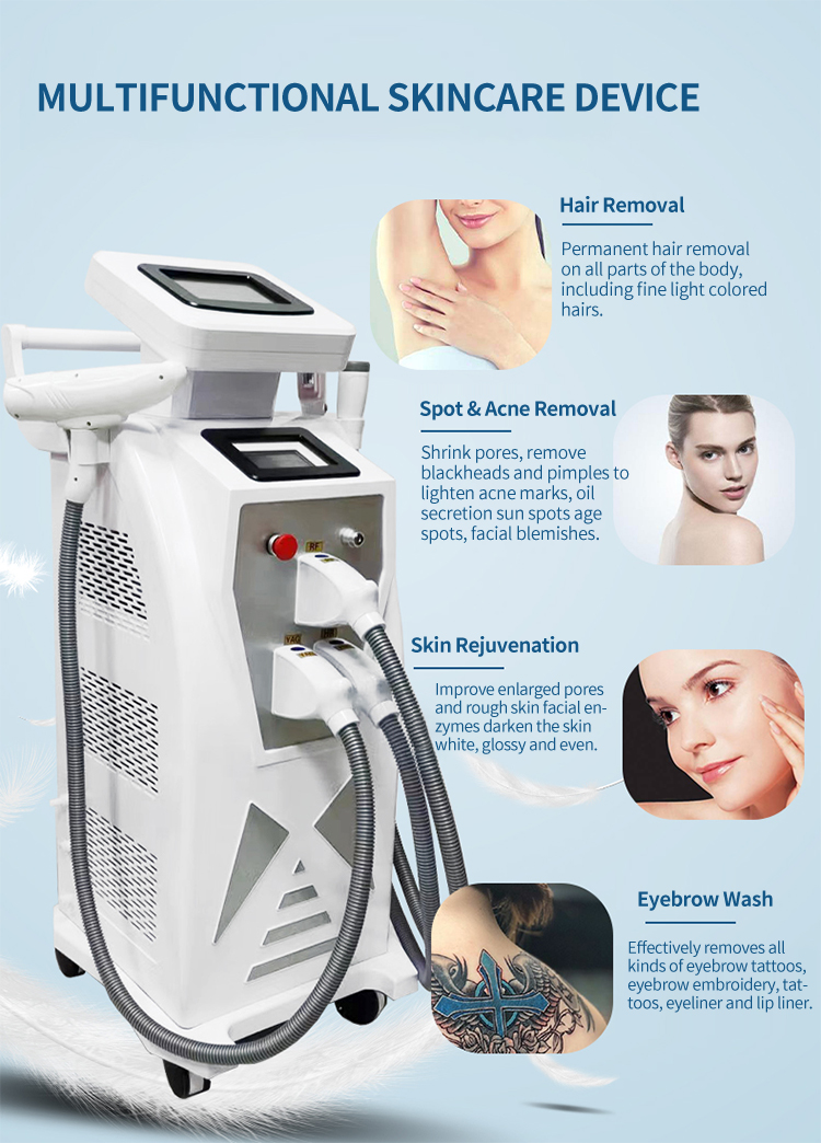 Permanent Hair Removal Equipment Hair Removal Machine Skin Rejuvenation Permanent Hair and Tattoo Removal Machine