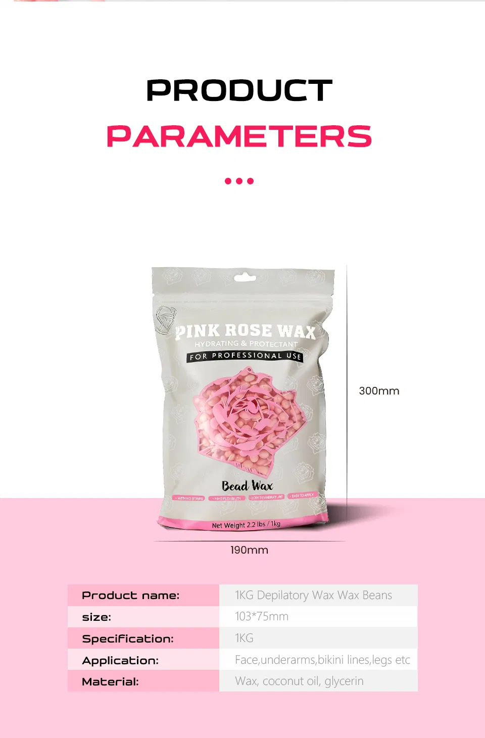 Blooming Rose Wax: Gentle Hair Removal