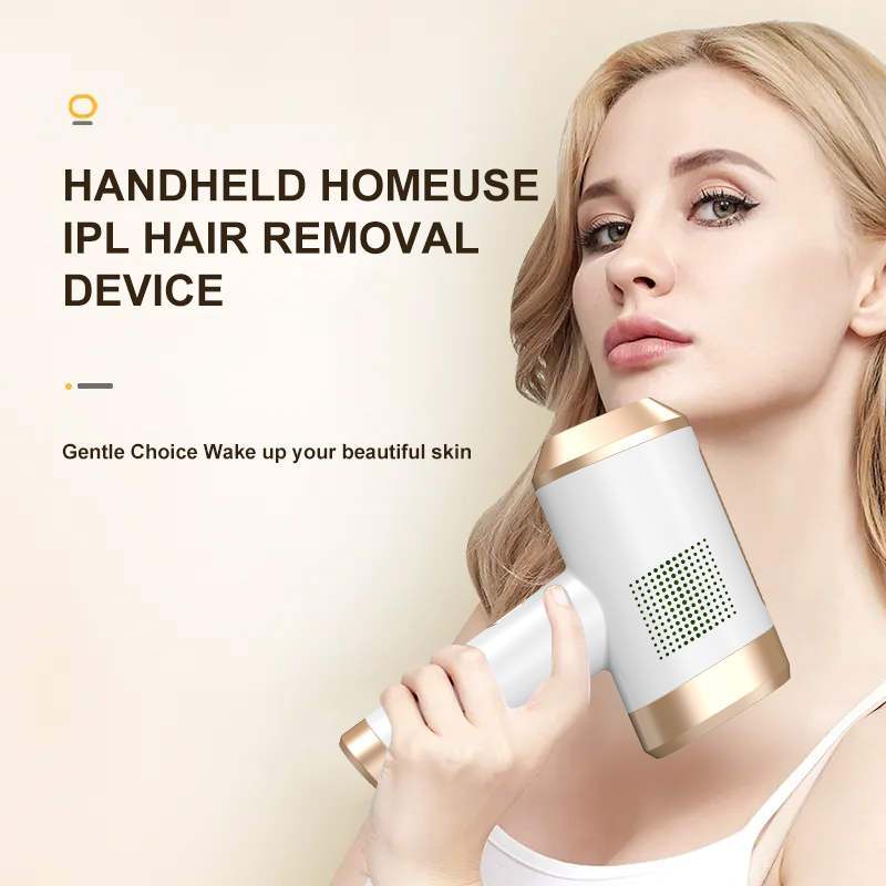 JIAWANG JW-515 Handheld Gun Shape ABS IPL Hair Removal Device Ice Cooling Painless Technology Full Body At-Home Use Custom Logo